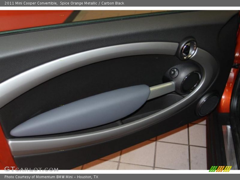 Spice Orange Metallic / Carbon Black 2011 Mini Cooper Convertible