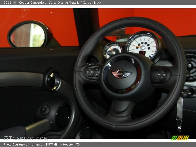 Spice Orange Metallic / Carbon Black 2011 Mini Cooper Convertible