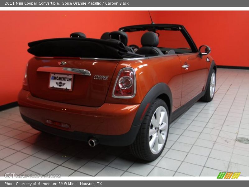 Spice Orange Metallic / Carbon Black 2011 Mini Cooper Convertible