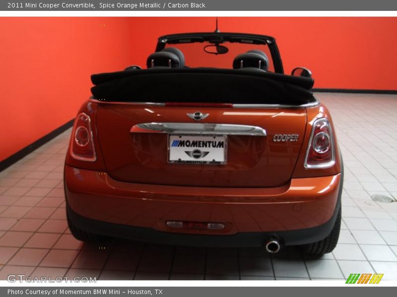 Spice Orange Metallic / Carbon Black 2011 Mini Cooper Convertible