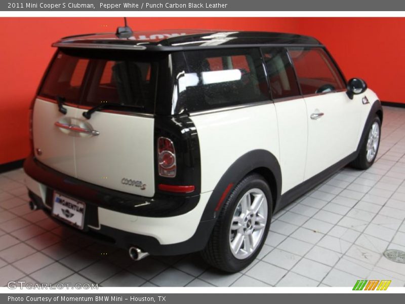 Pepper White / Punch Carbon Black Leather 2011 Mini Cooper S Clubman