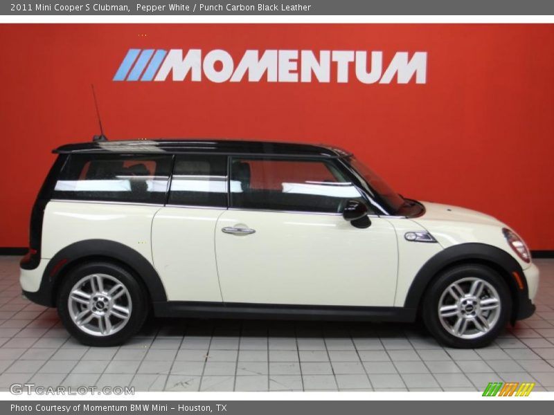 Pepper White / Punch Carbon Black Leather 2011 Mini Cooper S Clubman
