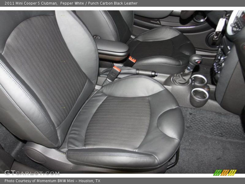  2011 Cooper S Clubman Punch Carbon Black Leather Interior