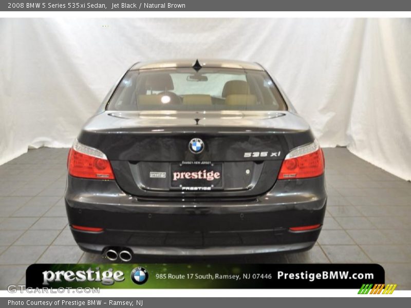 Jet Black / Natural Brown 2008 BMW 5 Series 535xi Sedan