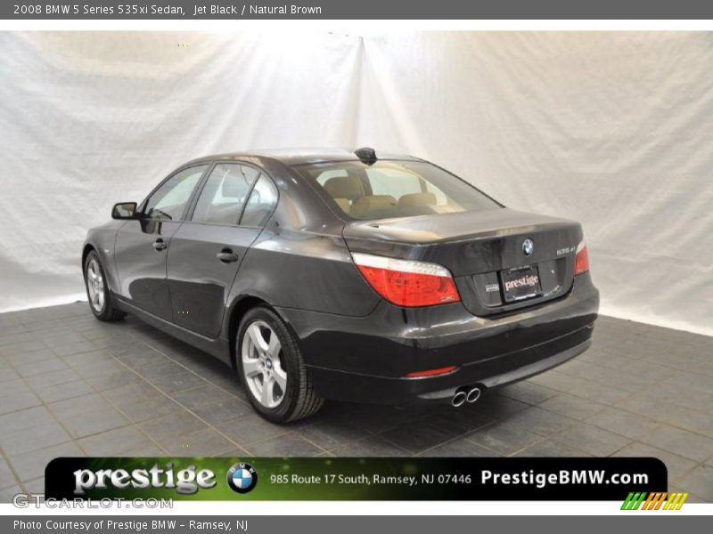 Jet Black / Natural Brown 2008 BMW 5 Series 535xi Sedan