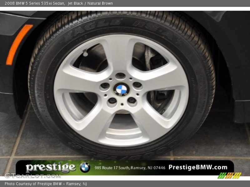 Jet Black / Natural Brown 2008 BMW 5 Series 535xi Sedan