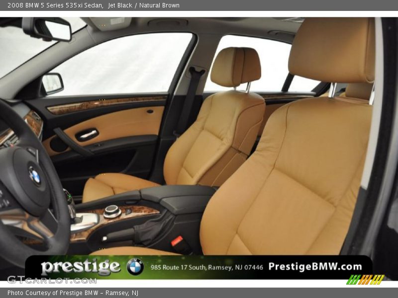 Jet Black / Natural Brown 2008 BMW 5 Series 535xi Sedan