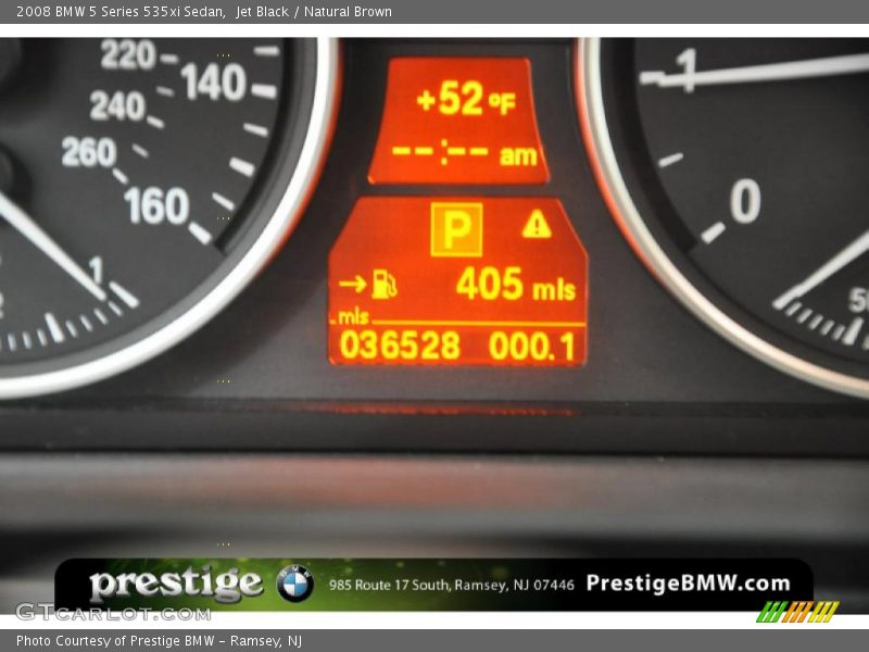 Jet Black / Natural Brown 2008 BMW 5 Series 535xi Sedan