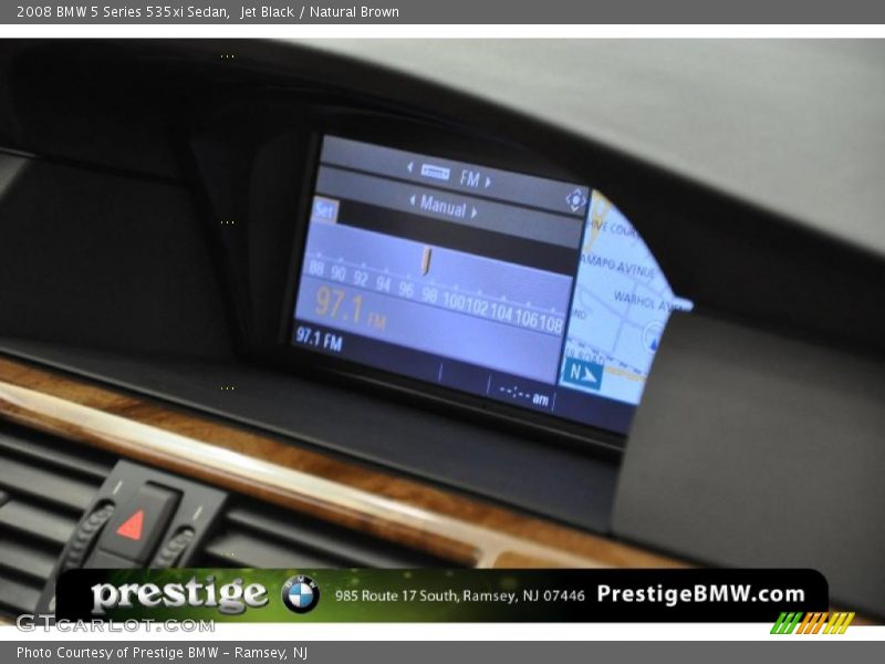 Jet Black / Natural Brown 2008 BMW 5 Series 535xi Sedan