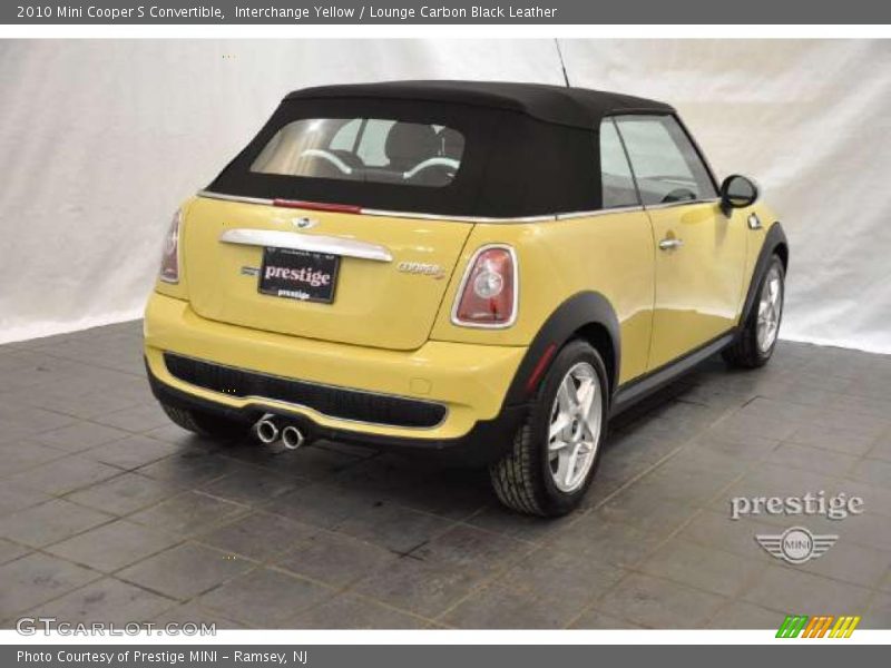Interchange Yellow / Lounge Carbon Black Leather 2010 Mini Cooper S Convertible