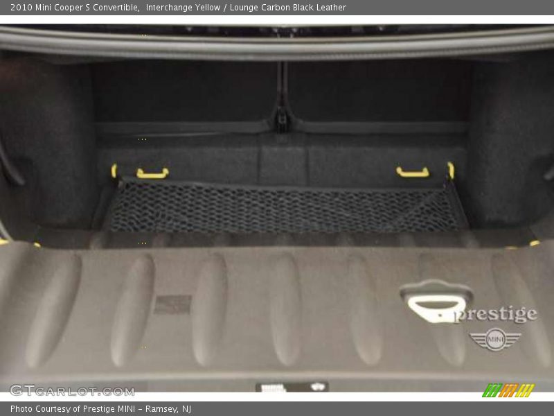 Interchange Yellow / Lounge Carbon Black Leather 2010 Mini Cooper S Convertible