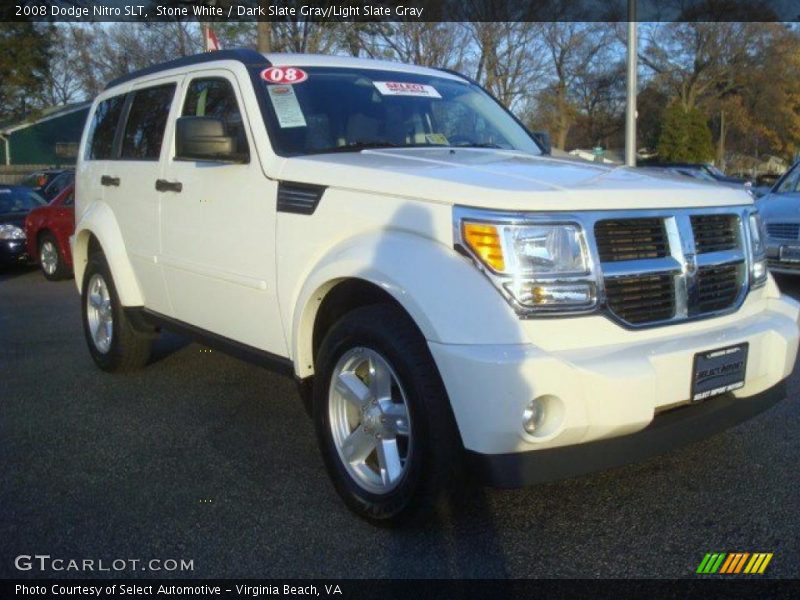 Stone White / Dark Slate Gray/Light Slate Gray 2008 Dodge Nitro SLT