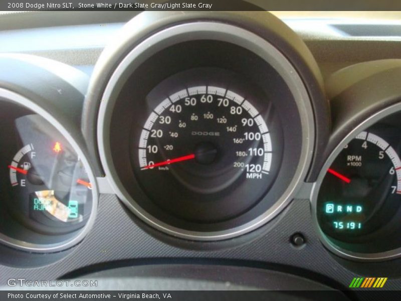 Stone White / Dark Slate Gray/Light Slate Gray 2008 Dodge Nitro SLT