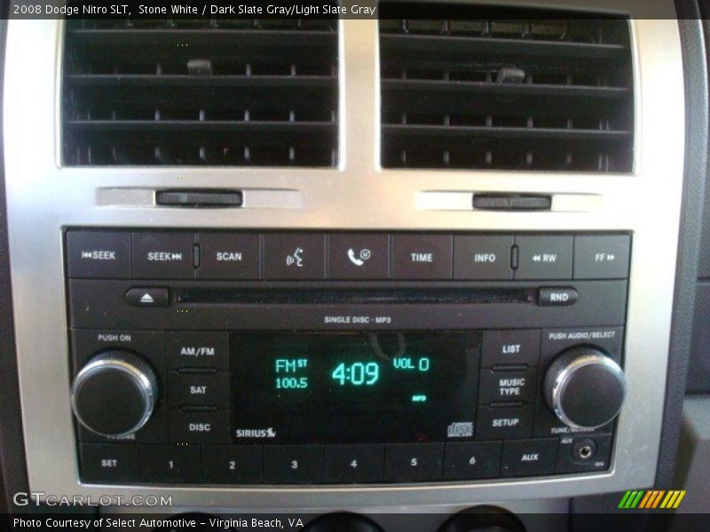 Stone White / Dark Slate Gray/Light Slate Gray 2008 Dodge Nitro SLT