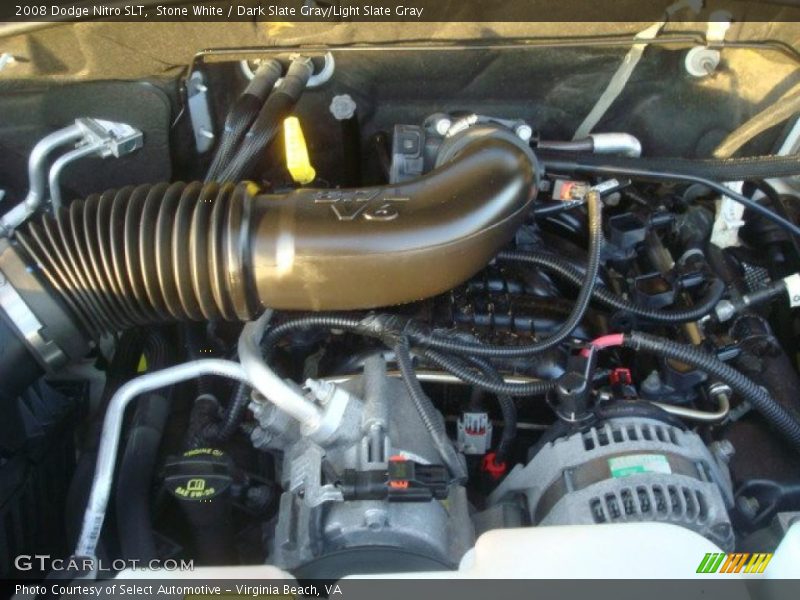 Stone White / Dark Slate Gray/Light Slate Gray 2008 Dodge Nitro SLT