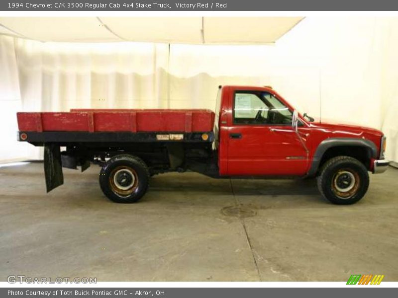  1994 C/K 3500 Regular Cab 4x4 Stake Truck Victory Red