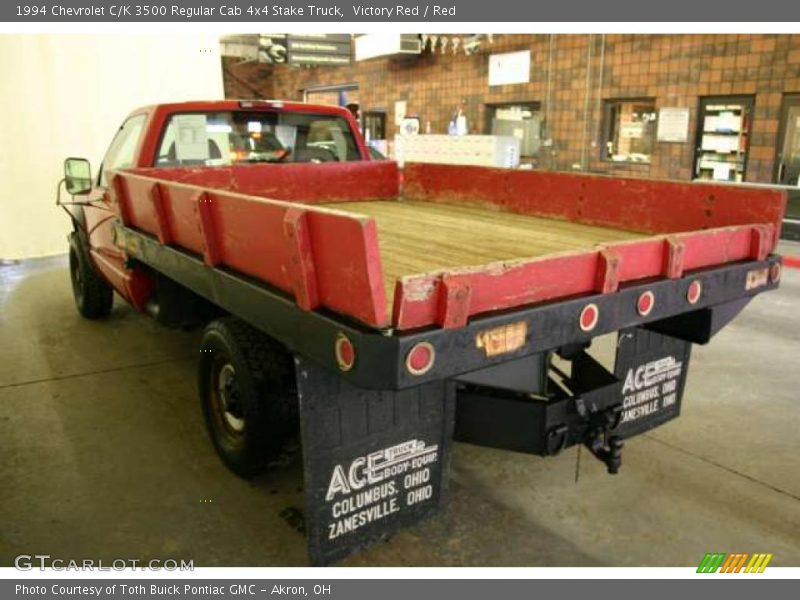 Victory Red / Red 1994 Chevrolet C/K 3500 Regular Cab 4x4 Stake Truck