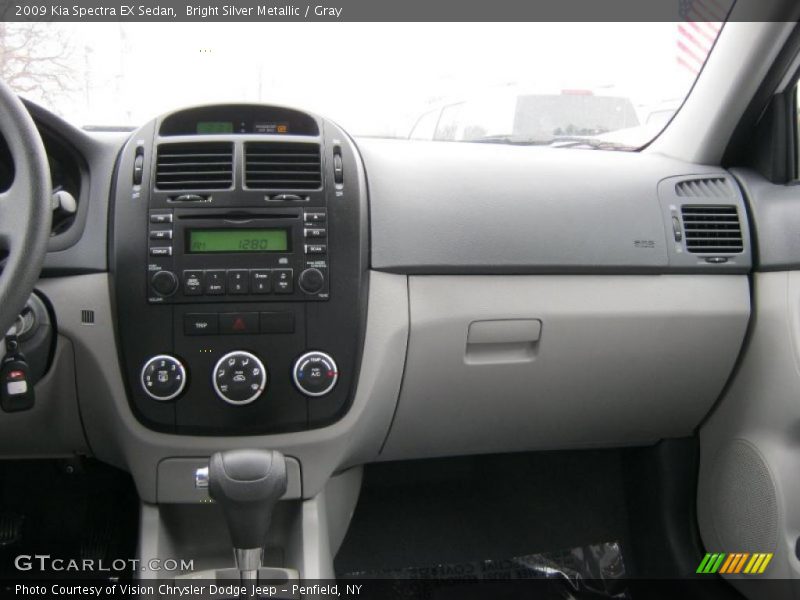 Bright Silver Metallic / Gray 2009 Kia Spectra EX Sedan