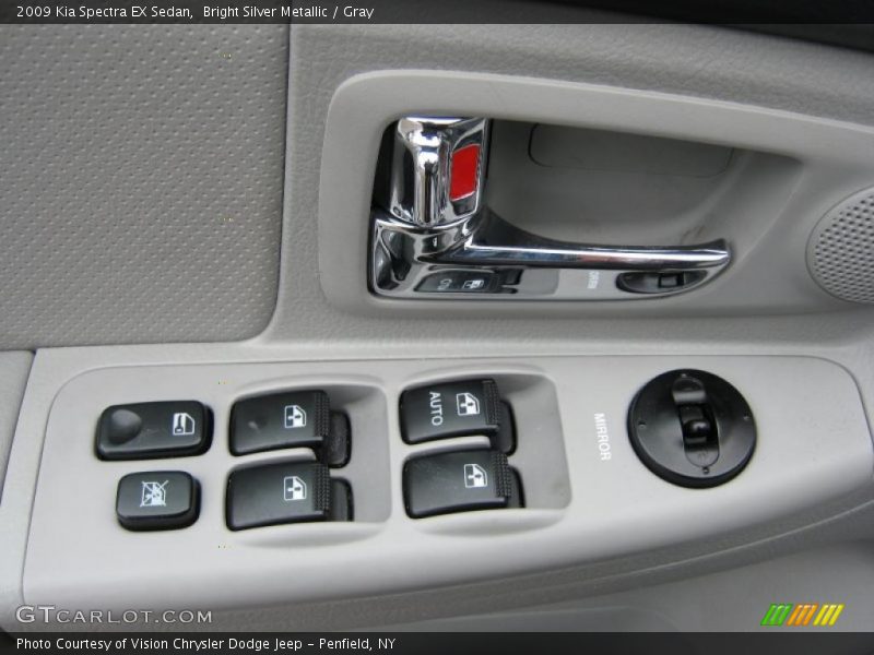 Bright Silver Metallic / Gray 2009 Kia Spectra EX Sedan