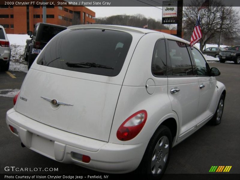 Stone White / Pastel Slate Gray 2009 Chrysler PT Cruiser LX