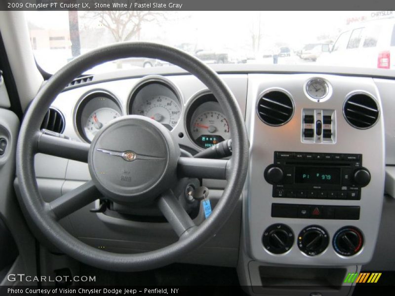 Stone White / Pastel Slate Gray 2009 Chrysler PT Cruiser LX