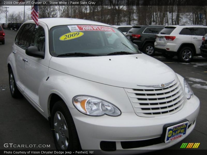 Stone White / Pastel Slate Gray 2009 Chrysler PT Cruiser LX