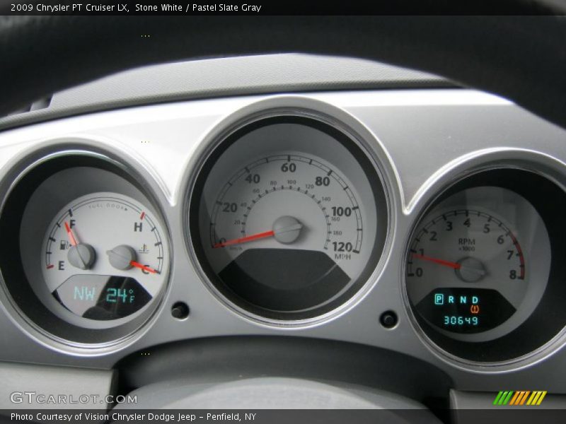 Stone White / Pastel Slate Gray 2009 Chrysler PT Cruiser LX