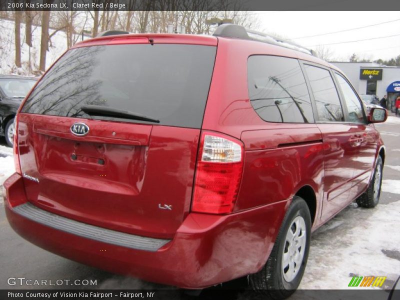 Claret Red / Beige 2006 Kia Sedona LX