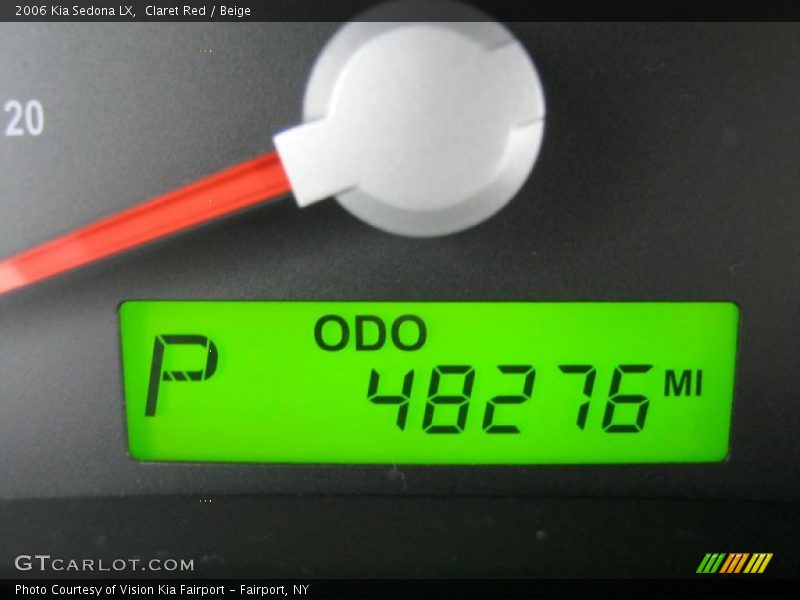 Claret Red / Beige 2006 Kia Sedona LX