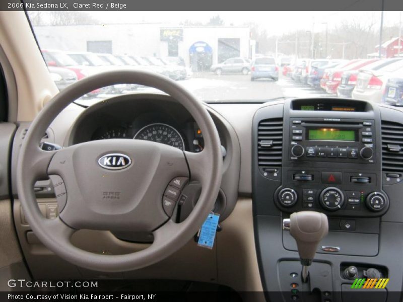 Claret Red / Beige 2006 Kia Sedona LX