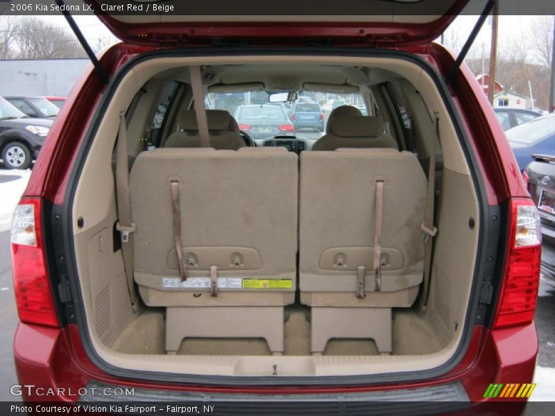 Claret Red / Beige 2006 Kia Sedona LX