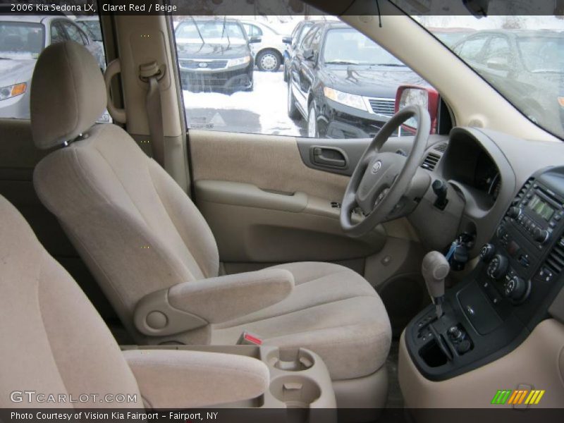 Claret Red / Beige 2006 Kia Sedona LX