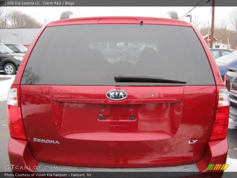 Claret Red / Beige 2006 Kia Sedona LX