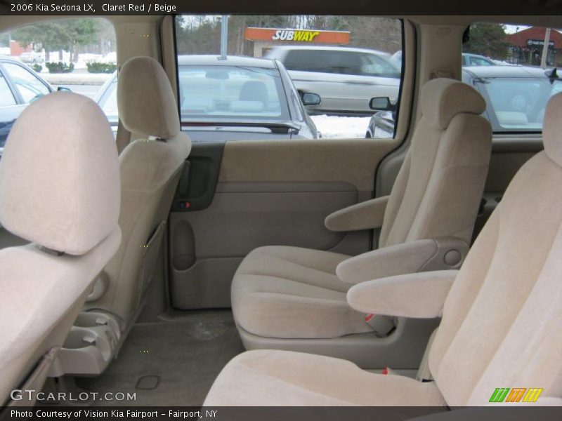 Claret Red / Beige 2006 Kia Sedona LX