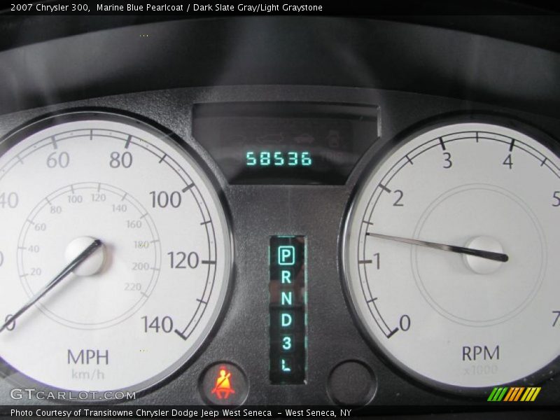 Marine Blue Pearlcoat / Dark Slate Gray/Light Graystone 2007 Chrysler 300