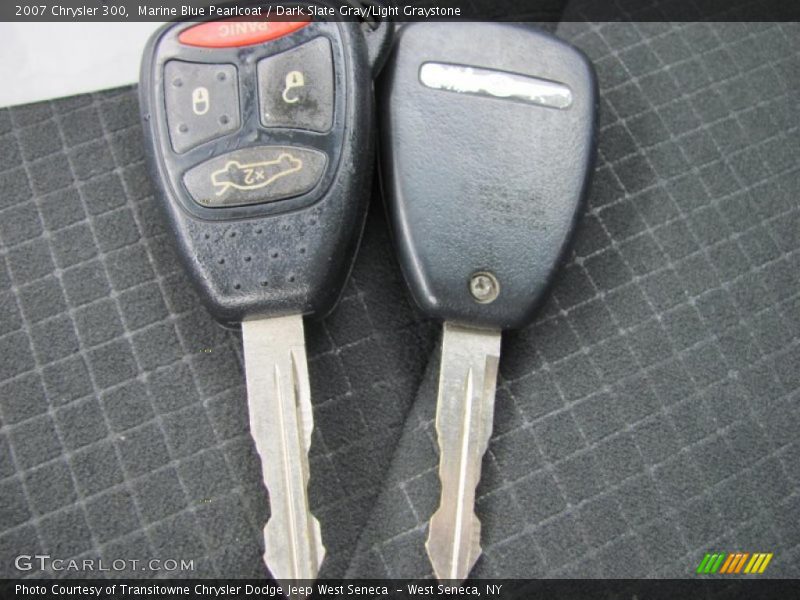 Marine Blue Pearlcoat / Dark Slate Gray/Light Graystone 2007 Chrysler 300