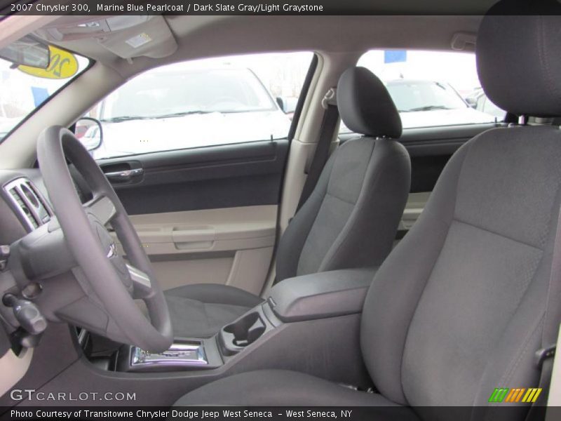 Marine Blue Pearlcoat / Dark Slate Gray/Light Graystone 2007 Chrysler 300