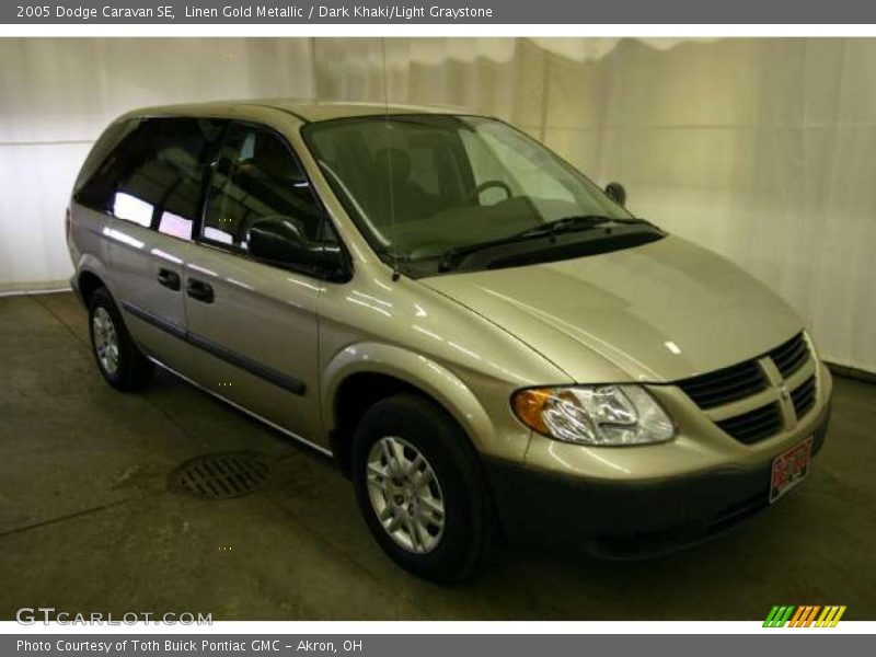 Linen Gold Metallic / Dark Khaki/Light Graystone 2005 Dodge Caravan SE