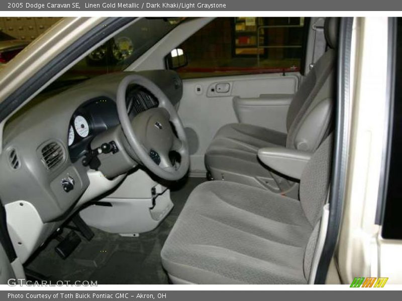 Linen Gold Metallic / Dark Khaki/Light Graystone 2005 Dodge Caravan SE