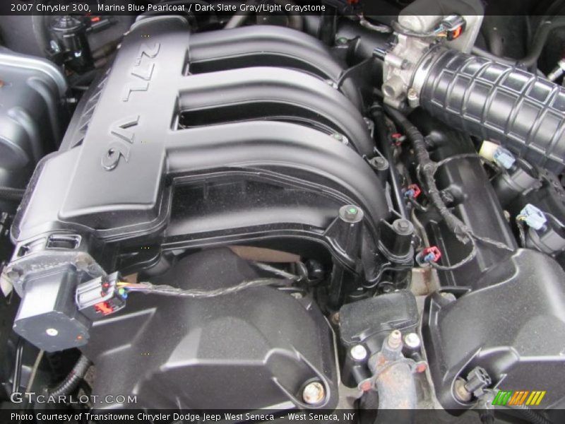 Marine Blue Pearlcoat / Dark Slate Gray/Light Graystone 2007 Chrysler 300