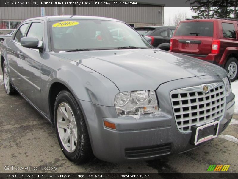 Marine Blue Pearlcoat / Dark Slate Gray/Light Graystone 2007 Chrysler 300