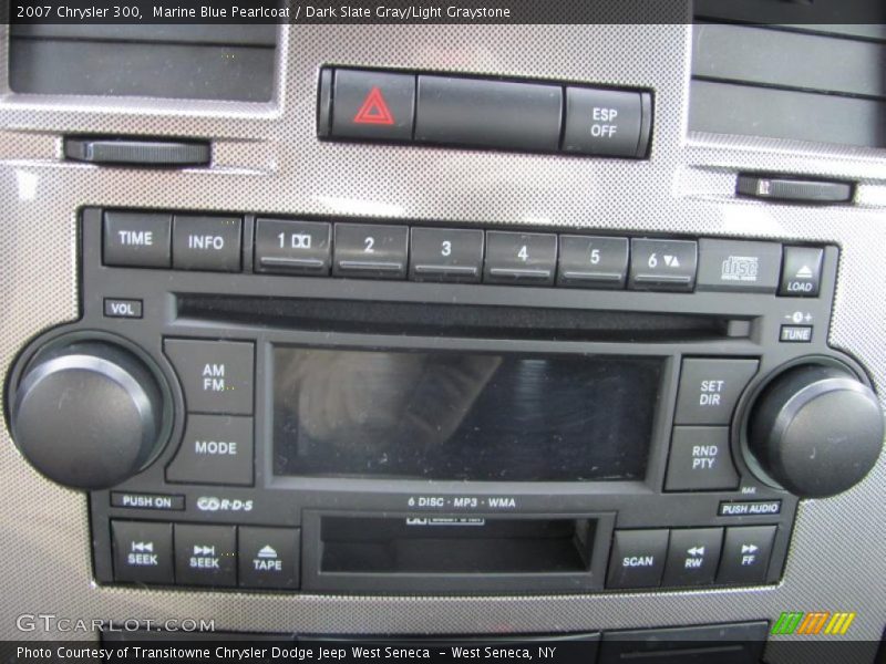 Marine Blue Pearlcoat / Dark Slate Gray/Light Graystone 2007 Chrysler 300