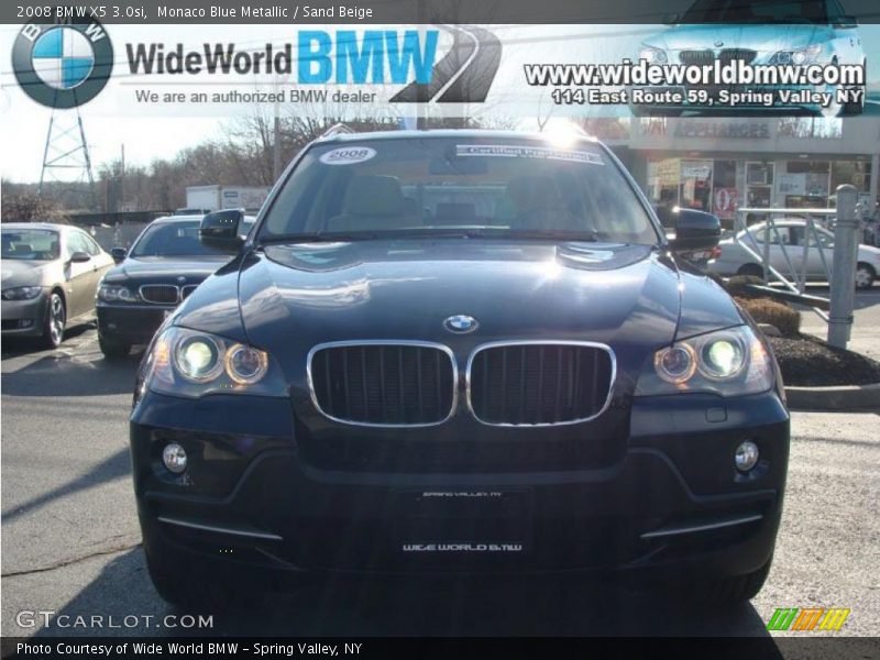 Monaco Blue Metallic / Sand Beige 2008 BMW X5 3.0si