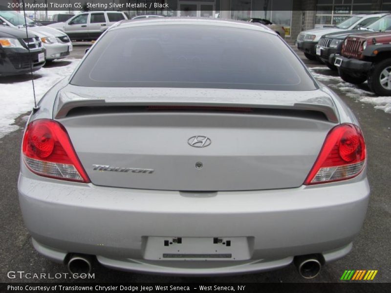 Sterling Silver Metallic / Black 2006 Hyundai Tiburon GS