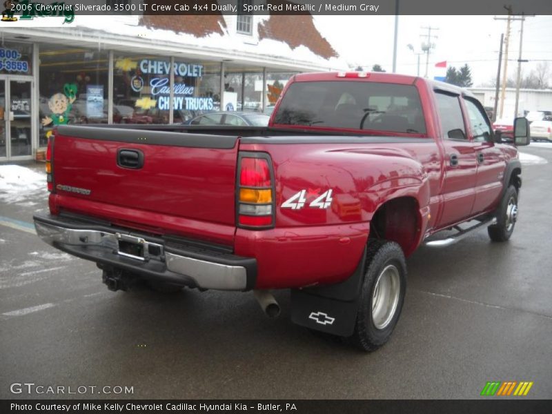 Sport Red Metallic / Medium Gray 2006 Chevrolet Silverado 3500 LT Crew Cab 4x4 Dually