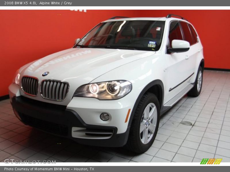 Alpine White / Grey 2008 BMW X5 4.8i