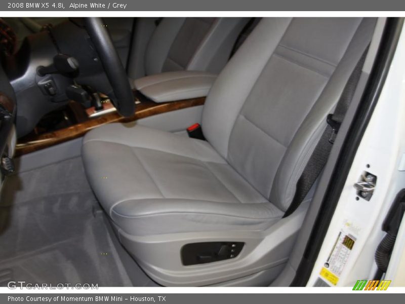 Alpine White / Grey 2008 BMW X5 4.8i