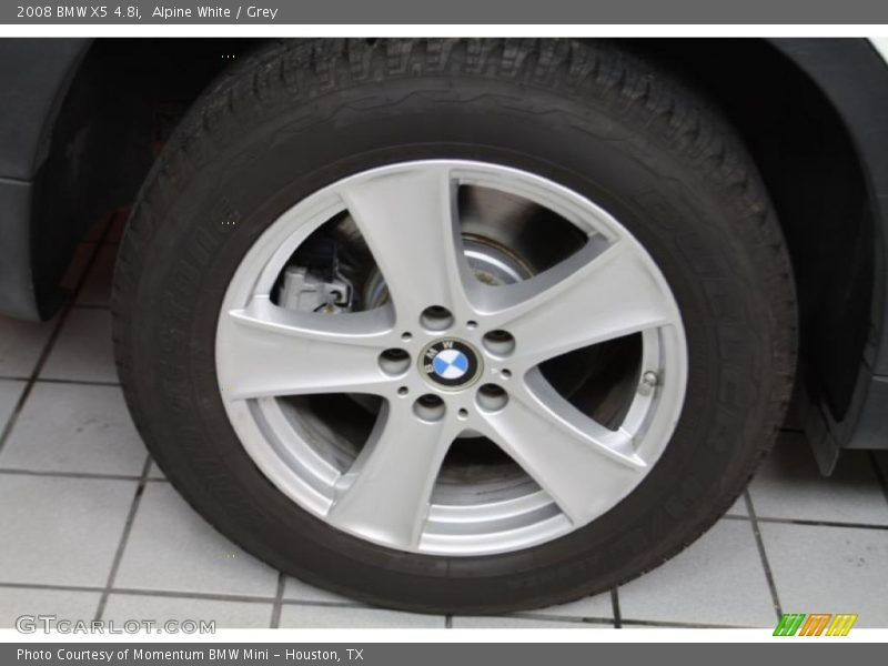 Alpine White / Grey 2008 BMW X5 4.8i