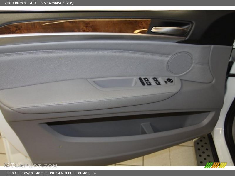 Alpine White / Grey 2008 BMW X5 4.8i