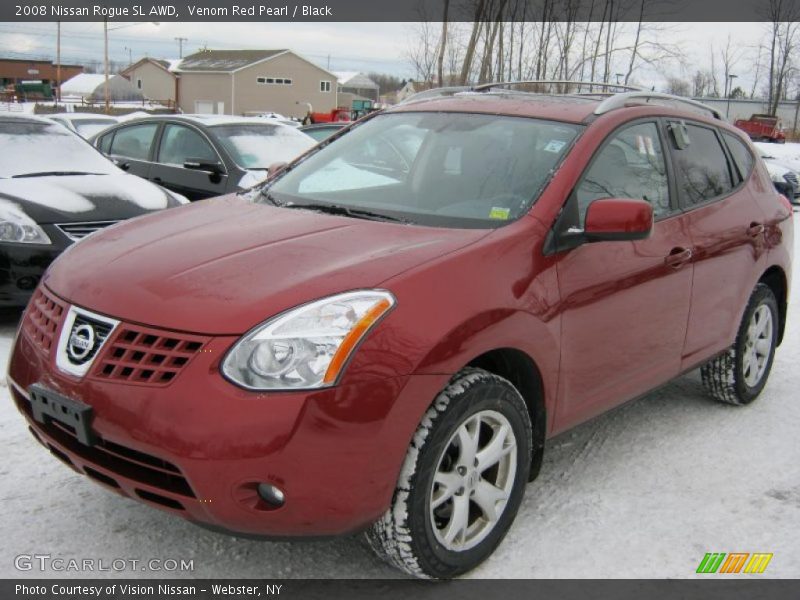 Venom Red Pearl / Black 2008 Nissan Rogue SL AWD